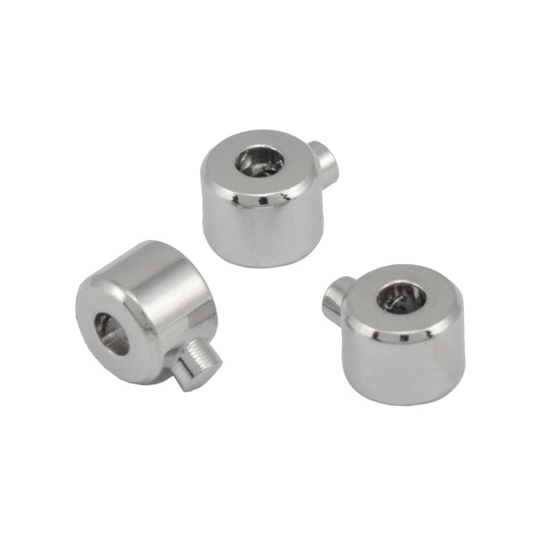 Стопер One Touch зажимной, 3,2х2,6 мм, Темное серебро (BUS-056206)