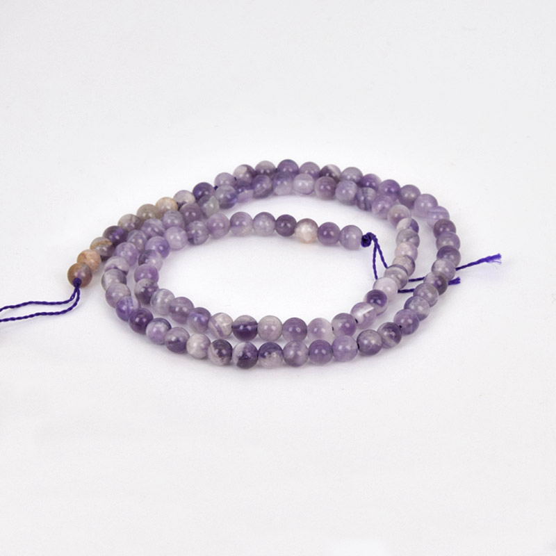 Намистини Аметист світлий, Натур. камінь, 4 мм, Круглі (BUS-057868)