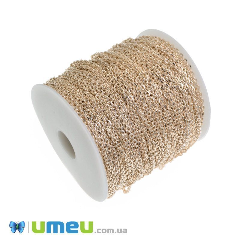 Ланцюг, Рожеве золото, 3х2 мм (ZEP-046147)