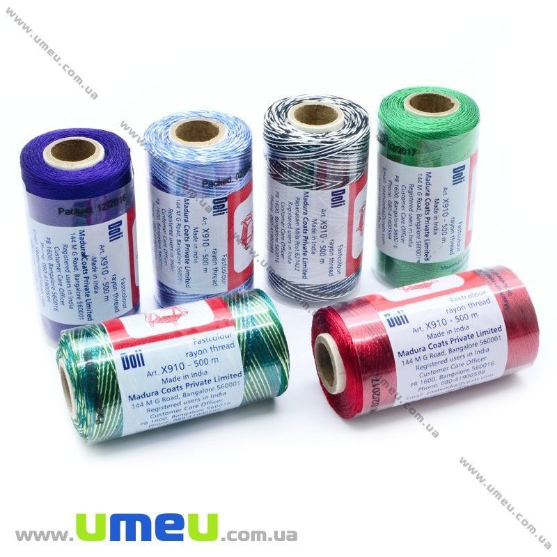 Нитки шовкові Doli, Коричневі 189, 500 м (MUL-021558)