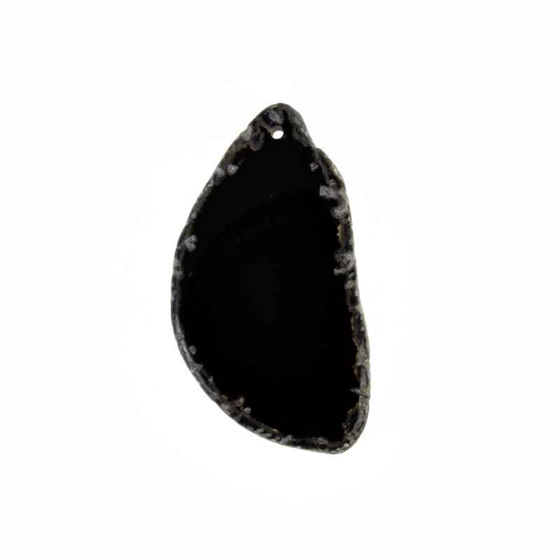 Срез Агата, Черный, 56х30 мм (POD-032462)