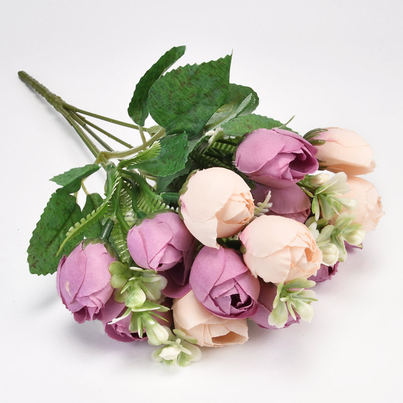 Букет півонії, 30 см, Персиково-бузковий (DIF-054173)