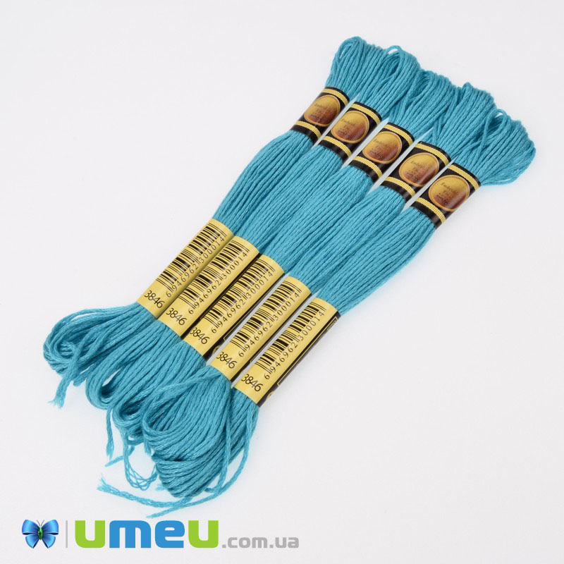 Мулине CXC 3846 Ярко-бирюзовый, св. (CXC-050472)