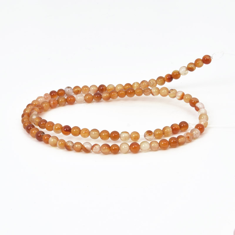 Намистини Сердолік, Натур. камінь, 4,5 мм, Круглі (BUS-058056)