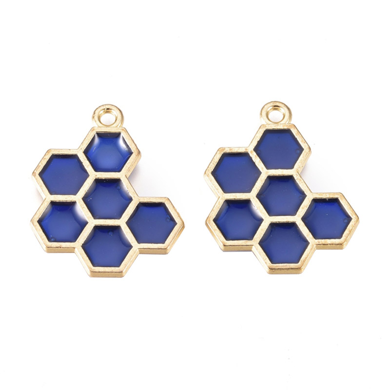 Підвіска метал. Соти, 21х17 мм, Світле золото (POD-053655)