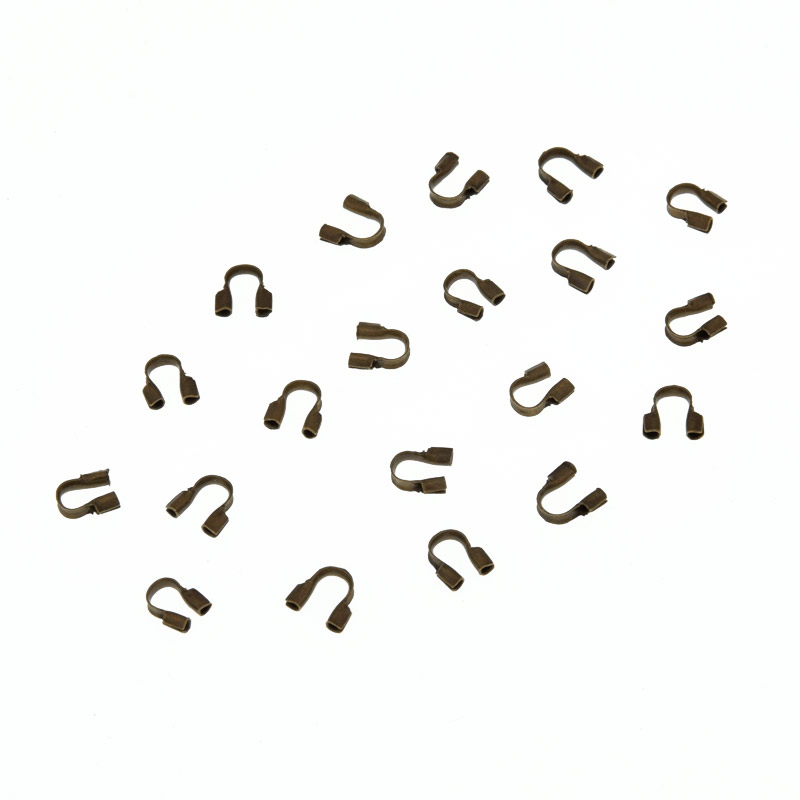 Протекторы для тросика, 5х4 мм, Античная бронза (ZAG-010125)