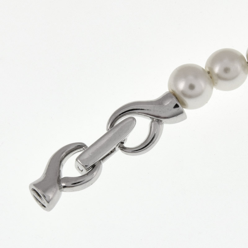 Застёжка, 25х7 мм, Латунь с покрытием Родий (ZAM-060869)