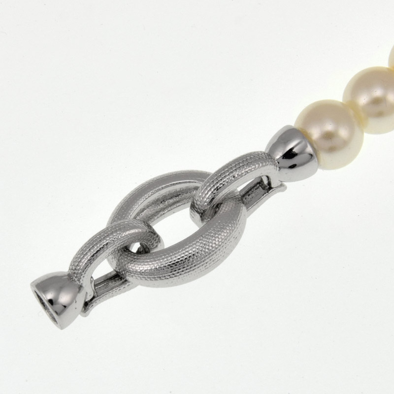 Застёжка, 29х11 мм, Латунь с покрытием Родий (ZAM-060872)