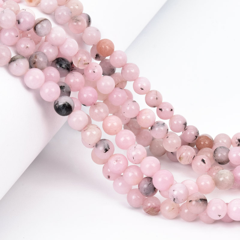 Бусины Яшма сливовая, Натур. камень, 6,5 мм, Круглые (BUS-058005)