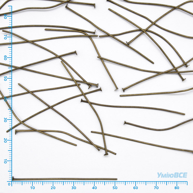 Гвоздики, Античная бронза, 5,0 см, 0,7 мм (PIN-008425)