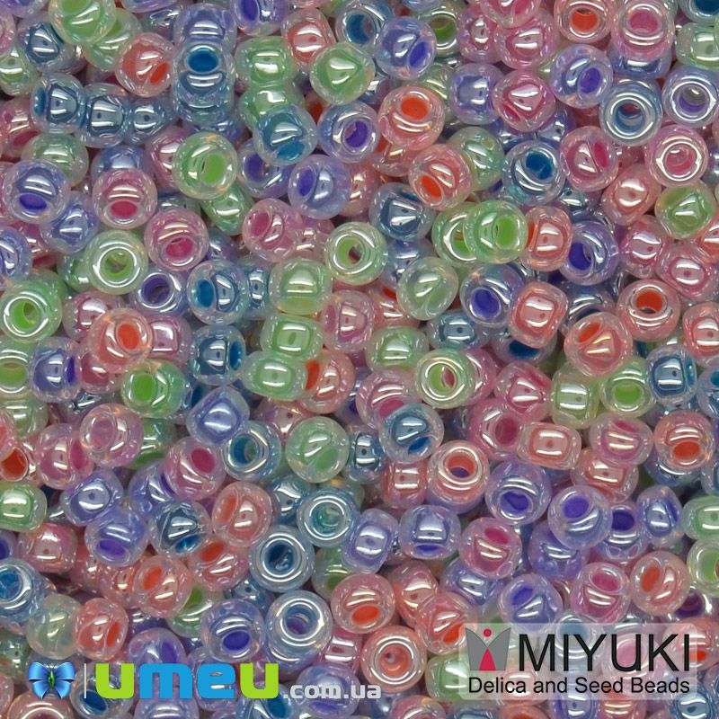 Бісер японський Miyuki круглий RR 11/0 №MIX103, Мікс різнокольоровий (BIS-045660)