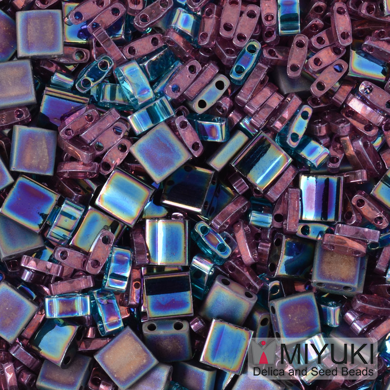 Бисер японский Miyuki TILA №mix24, Фиолетово-зеленый (BIS-053261)