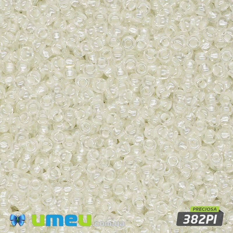 Бісер чеський №726/382PI, Молочний, Глазурований, 10/0 (BIS-043903)