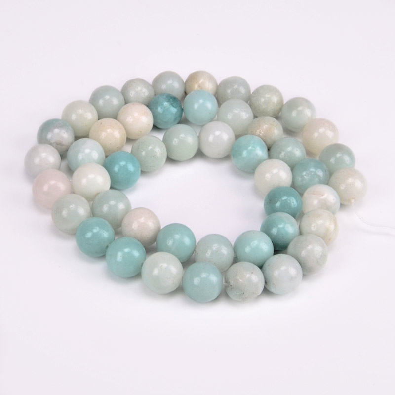 Намистини Амазоніт, Натур. камінь, 8,5 мм, Круглі (BUS-051670)