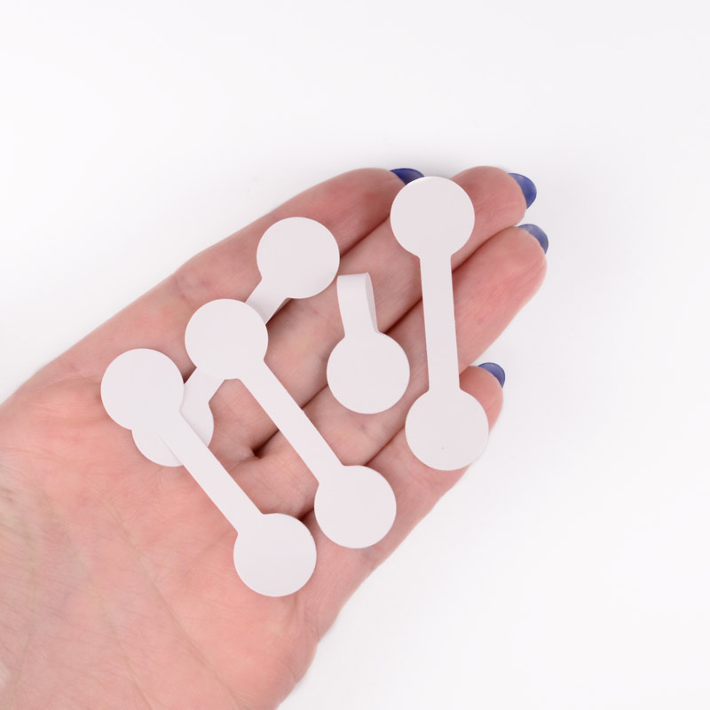 Бірки із самоклейкою, 25х15 мм, Білі (UPK-056667)