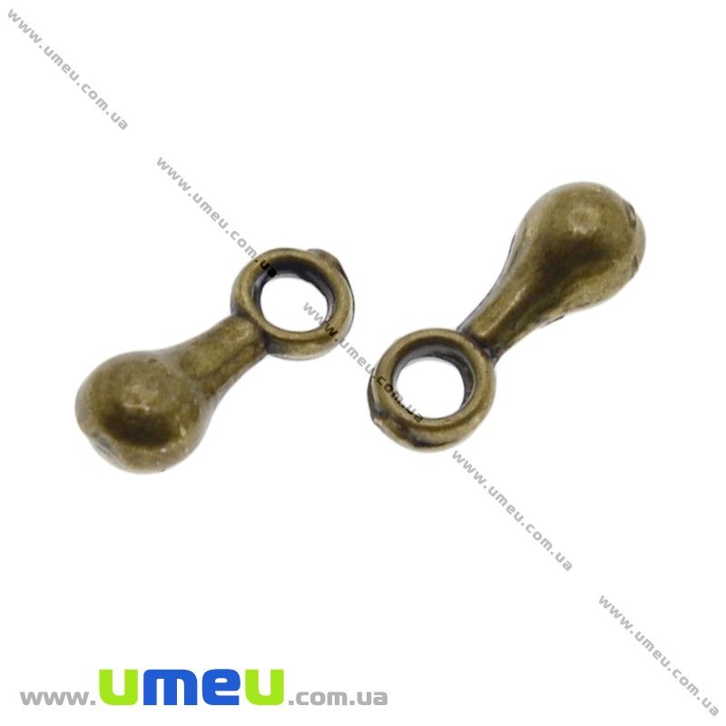 Кінцевіки, 7х2,5 мм, Антична бронза (ZAG-012420)