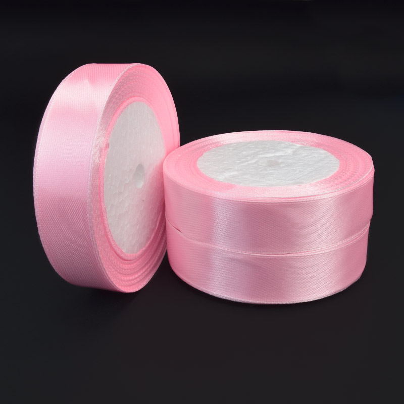 Атласна стрічка, 20 мм, Рожева (LEN-060325)