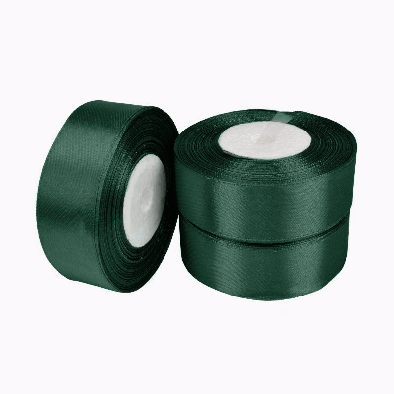Атласна стрічка, 25 мм, Смарагдова (LEN-060313)