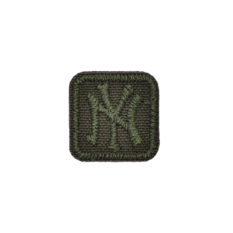 Термоаплікація NY, 2х2 см, Хакі (APL-053401)