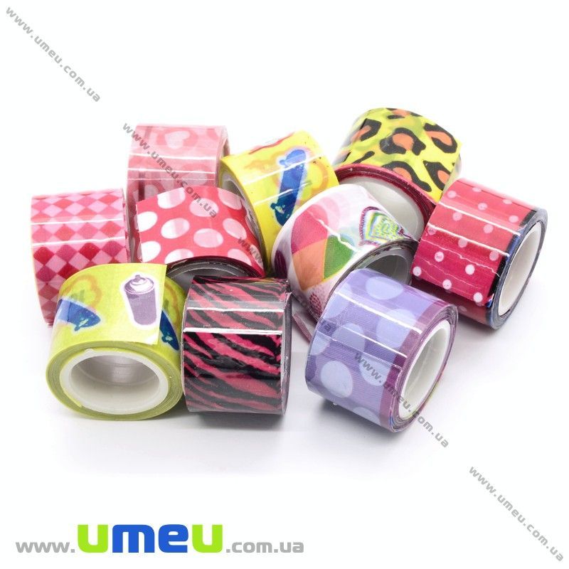 Декоративний скотч, Мікс, 12 мм (DIF-021177)