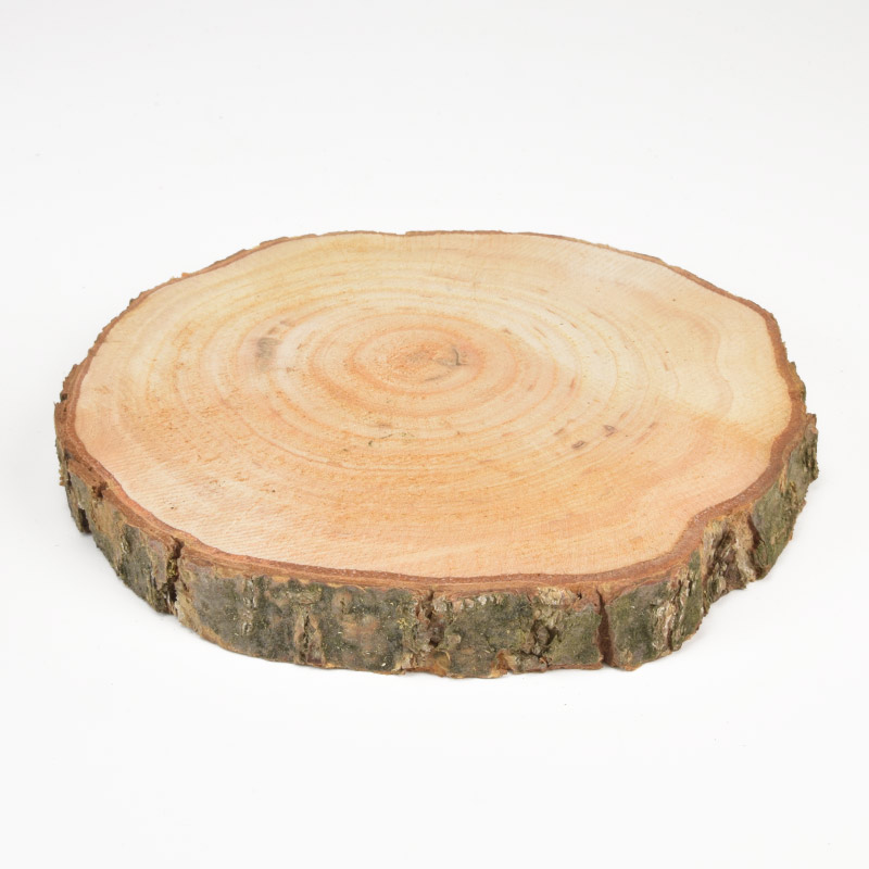 Зріз дерев'яний з корою 110-135 мм, Круглий, Вільха (BUS-057737)