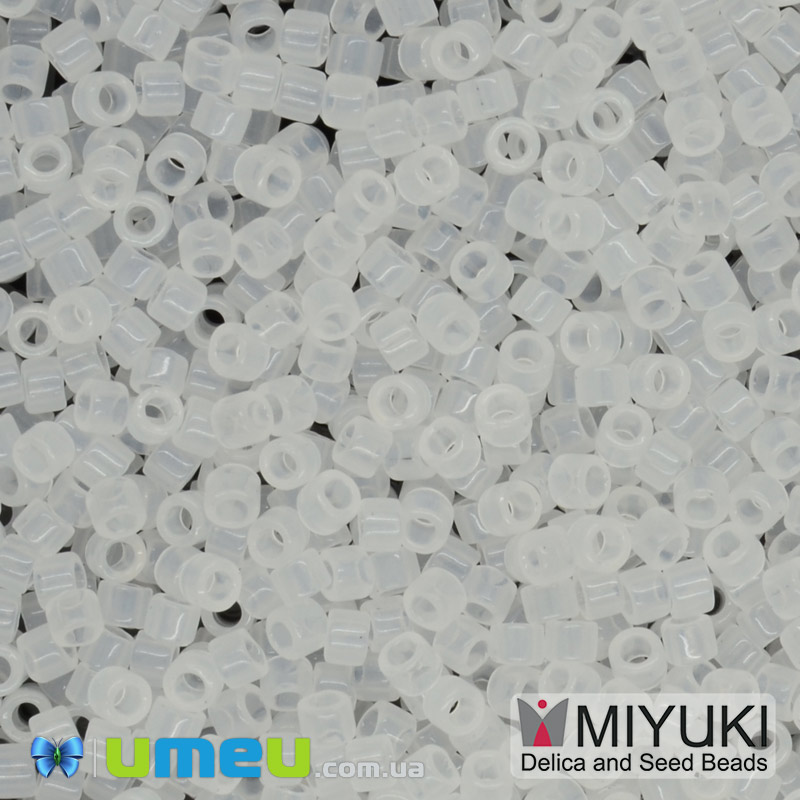 Бисер японский Miyuki Delica 11/0 DB220, Прозрачный матовый (BIS-045244)
