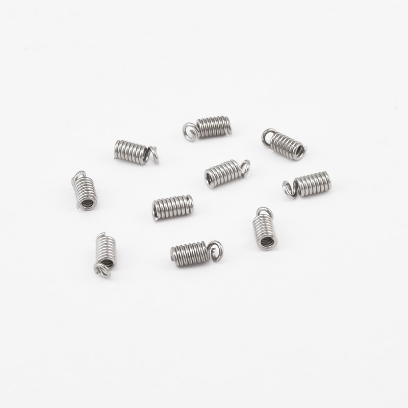 Затискачі пружинки, 7,5х3 мм, Темне срібло (ZAG-008447)