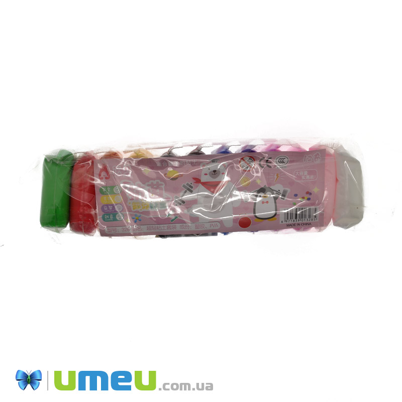 Набір повітряного пластиліну зі стеками, 12 кольорів (GLN-041102)