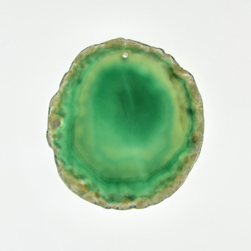 Зріз Агата, Зелений, 64х57 мм (POD-009289)