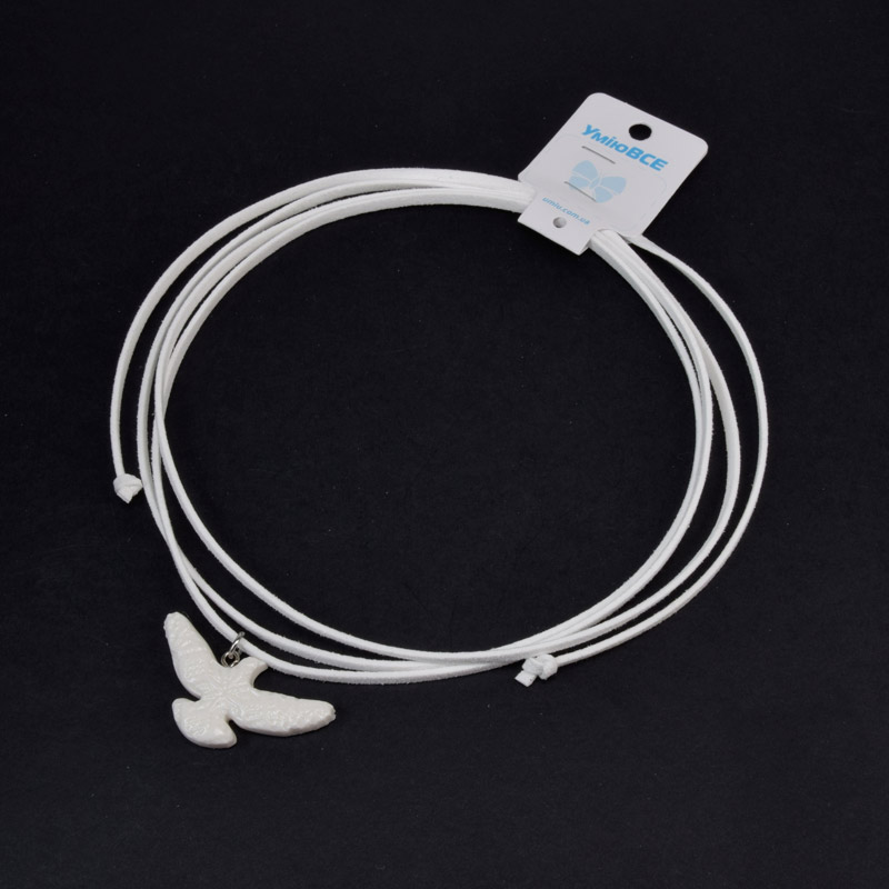 Підвіска Горлиця на шнурку, 40х20 мм (BUS-059003)