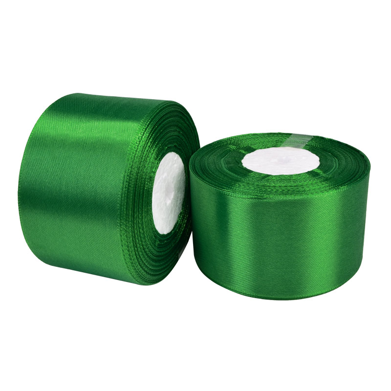 Атласна стрічка, 50 мм, Зелена (LEN-052778)