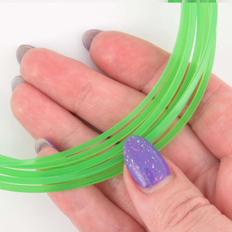 Поліамідна монохромна нитка, 1,6 мм, Салатова (LES-056892)