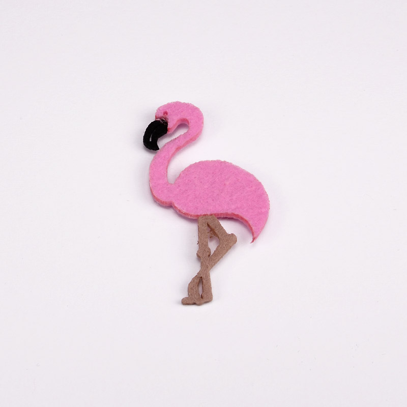 Декоративное изделие из фетра Фламинго, 7х4 см, Розовый (FLT-056513)