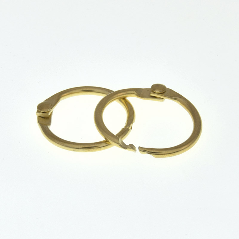 Кільце для ключів затискне, Золото, 25 мм (OSN-059408)