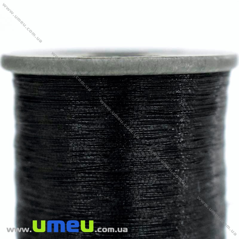 Нить металлизированная 0,1 мм, Черная (KNT-028190)