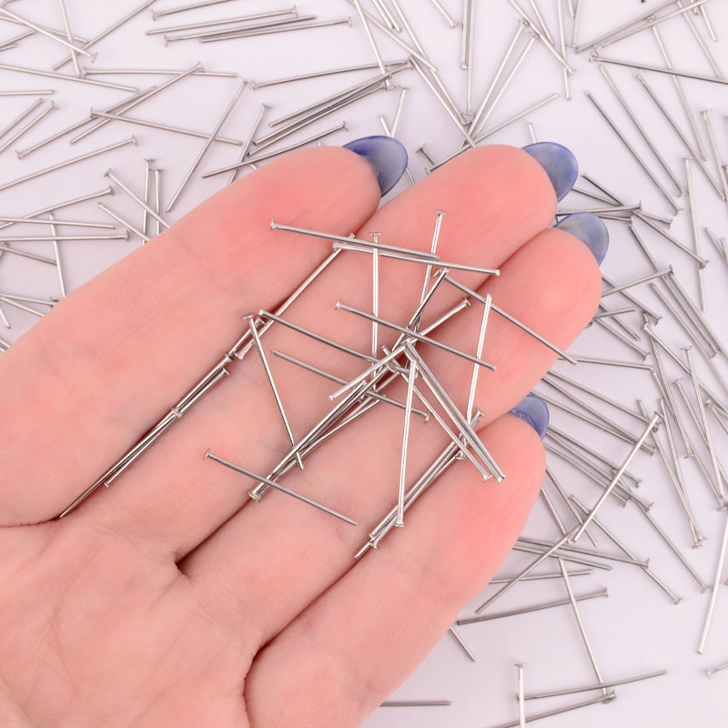 Гвоздики из нерж. стали, 20 мм, Темное серебро (STL-056243)