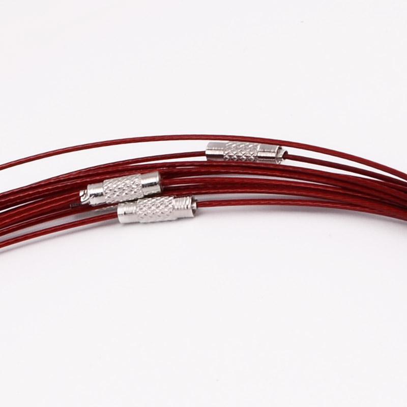 Основа для колье Чокер, Красная, 44 см (OSN-000650)