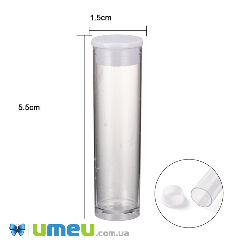 Колба пластиковая для хранения, 5,5х1,5 cм (INS-040326)