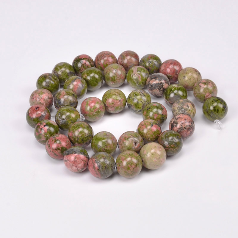 Намистини Унакит, Натур. камінь, 10,5 мм, Круглі (BUS-051631)