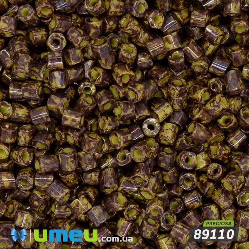 Бісер чеський Рубка 11/0, №89110, Коричнево-зелений (BIS-044076)
