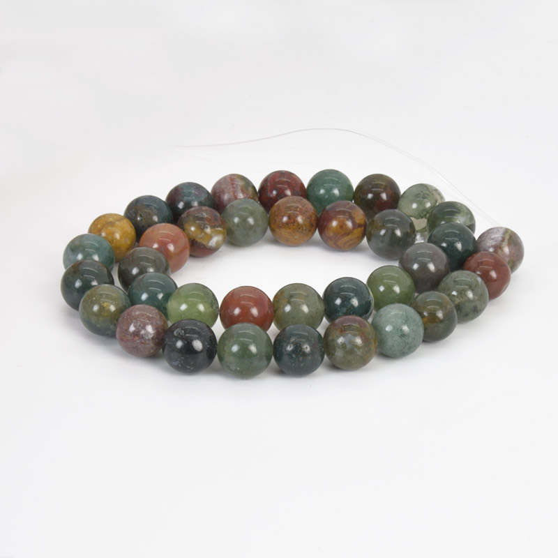 Бусины Агат индийский, Натур. камень, 10,5 мм, 38 см, Круглые (BUS-058078)