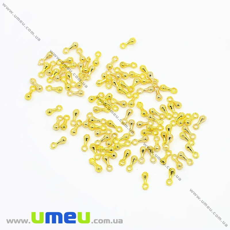 Кінцевіки, 7х2,5 мм, Золото (ZAG-001492)