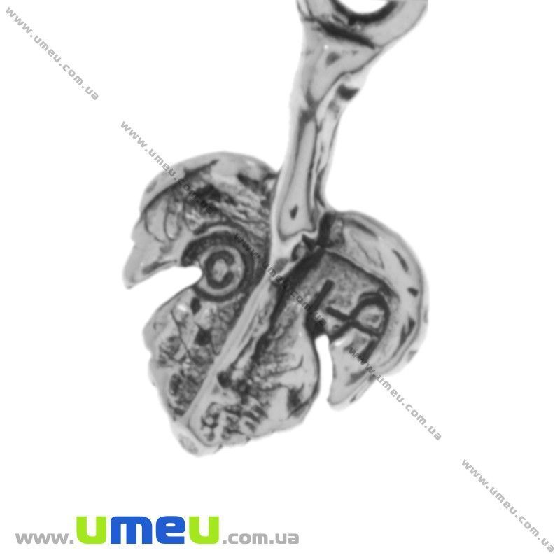 Підвіска з срібла 925, Листочок, 12х6,5 мм (POD-005024)