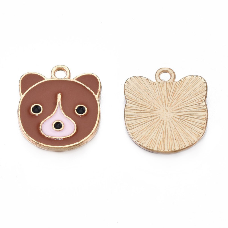 Підвіска метал. Ведмідь, 15,5х14 мм, Золото (POD-053614)