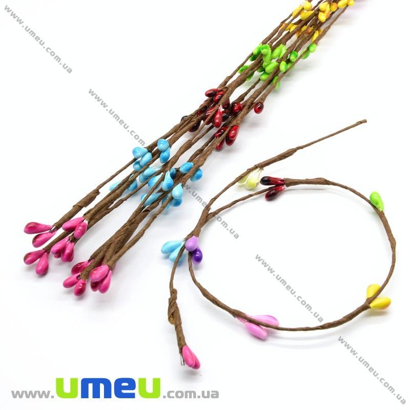 Гілка верби, 40 см, Різнокольорова (DIF-019886)