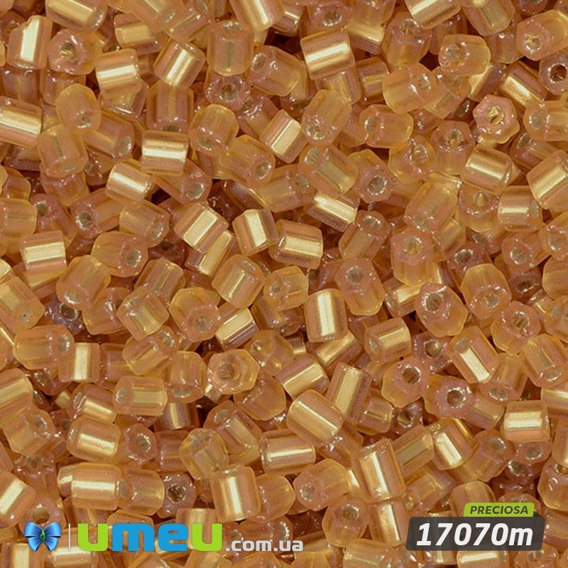 Бісер чеський Рубка 11/0, №17070m, Золотистий блискучий матовий (BIS-044035)