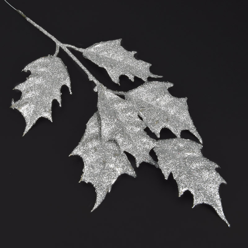 Ветка падуба, Серебристая, 41 см (DEC-060550)