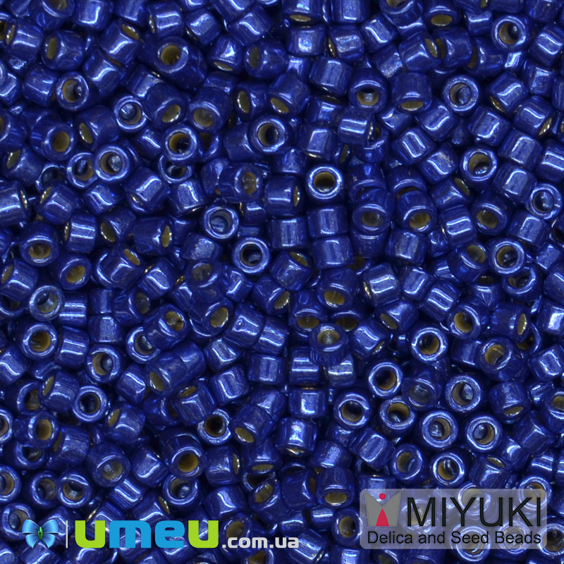 Бисер японский Miyuki Delica 11/0 DB2511, Duracoat Galvanized, Синий (BIS-045501)
