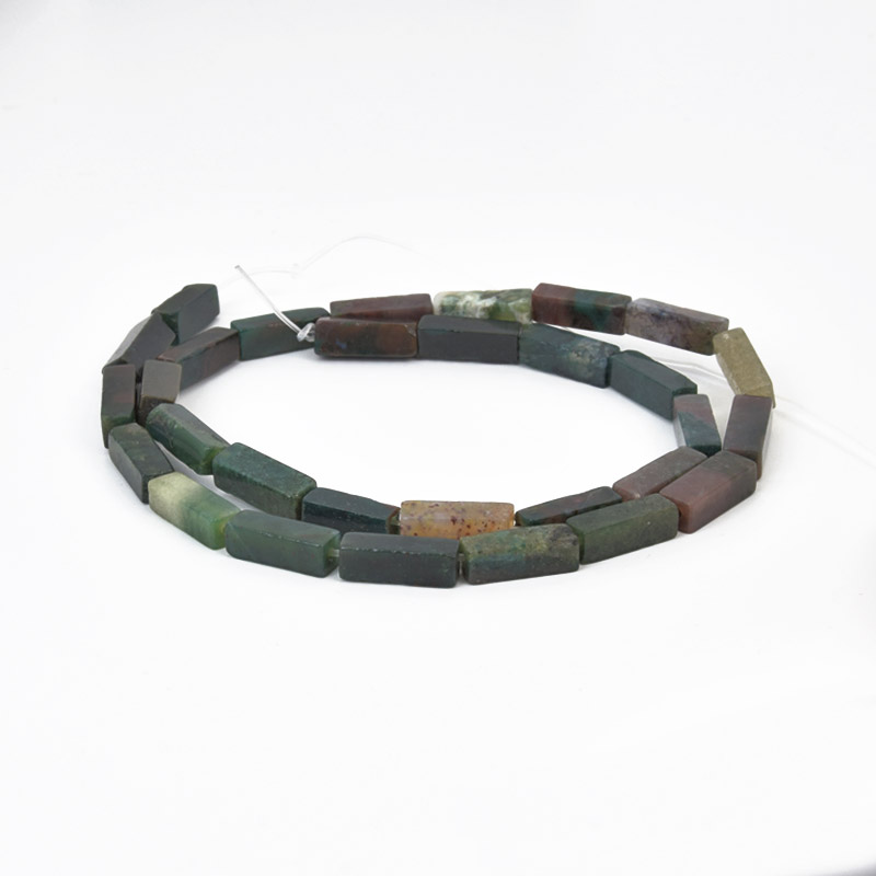 Намистини Агат індійський, Натур. камінь, 13-14 мм, Прямокутник (BUS-058162)