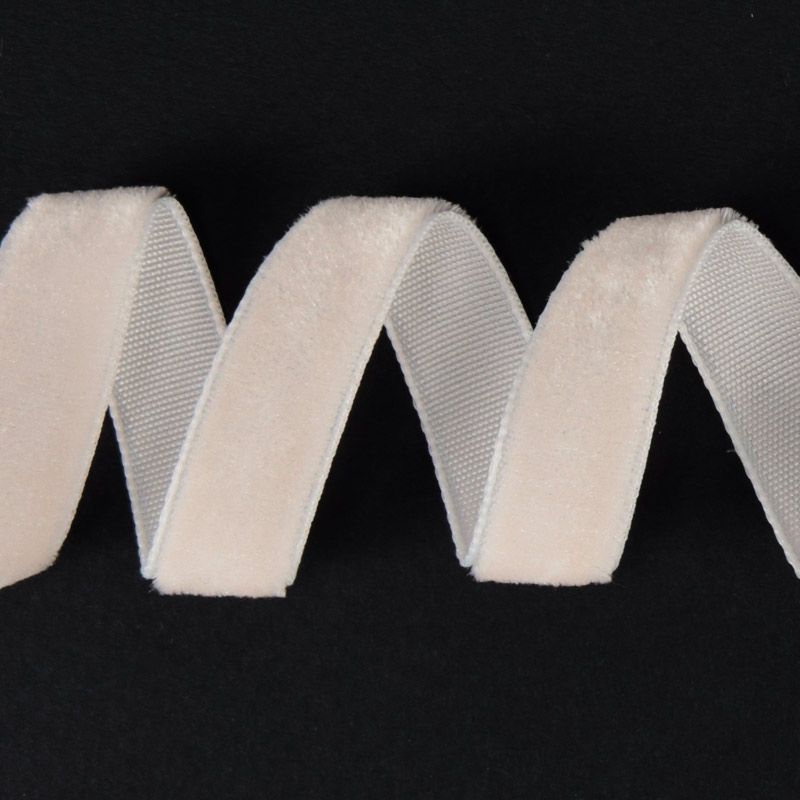 Лента бархатная, 10 мм, Кремовая (LEN-056807)